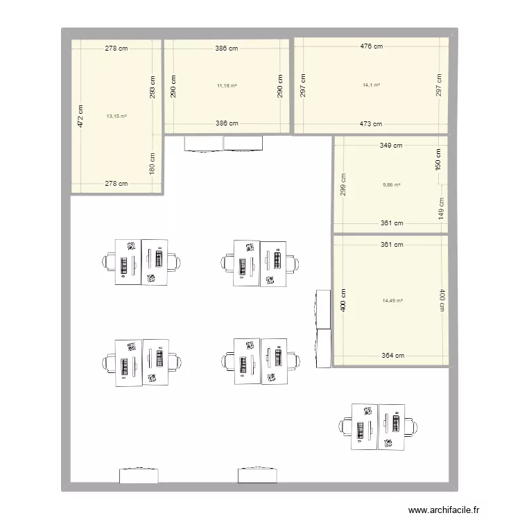 87 RDL - bureaux. Plan de 