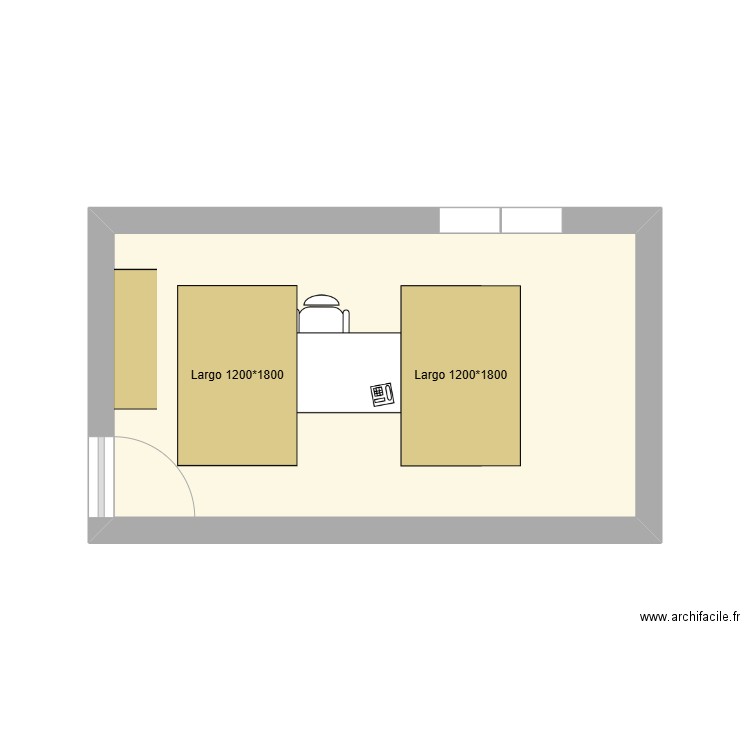 CCAS Roquefort la Bédoule. Plan de 1 pièce et 15 m2