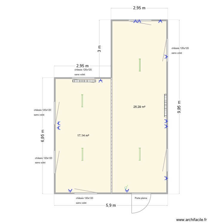 Mecacier. Plan de 0 pièce et 0 m2
