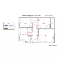 Appartement ROUSSEAU 3 Pi&egrave;ces avec mesure 