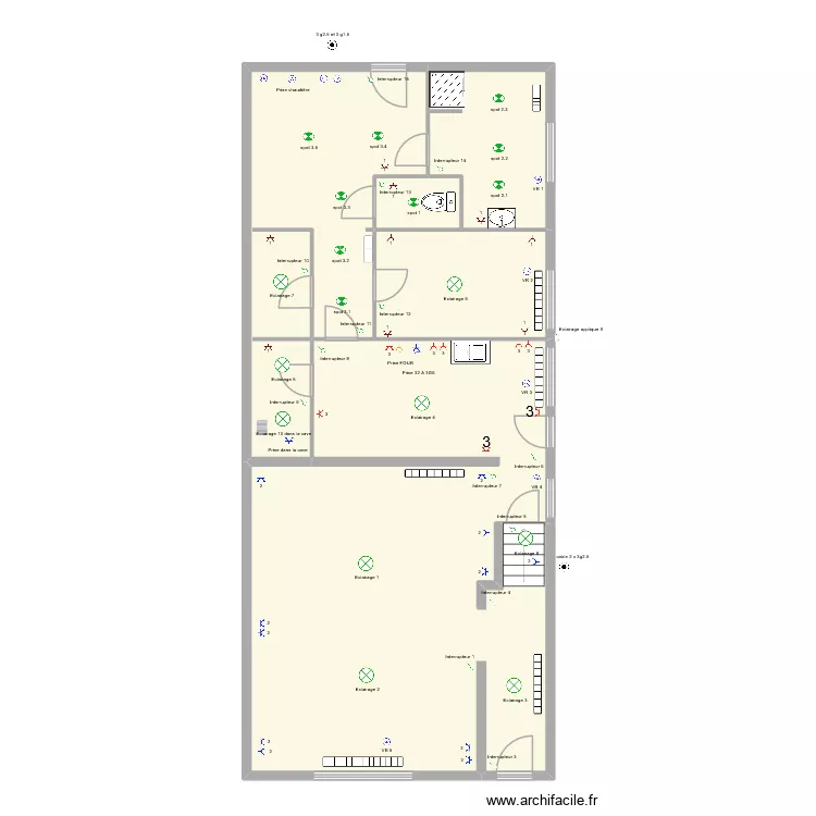maison elec. Plan de 