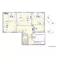 PROJET  2- BUREAUX/WC/DEGAGEMENTS RDC