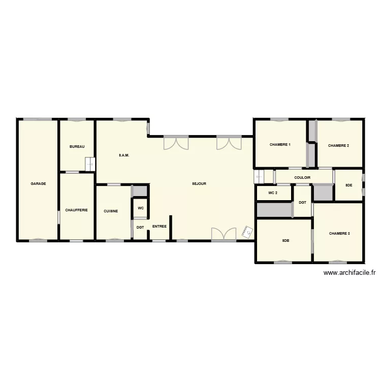 BOURQUI. Plan de 19  et 132 m²