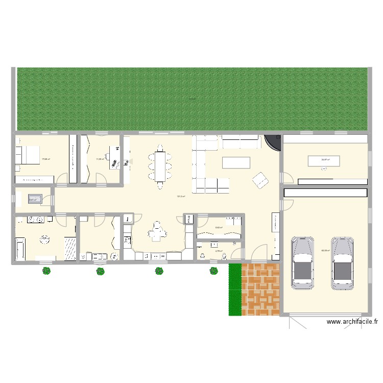 my sweat home suite. Plan de 9 pièces et 269 m2