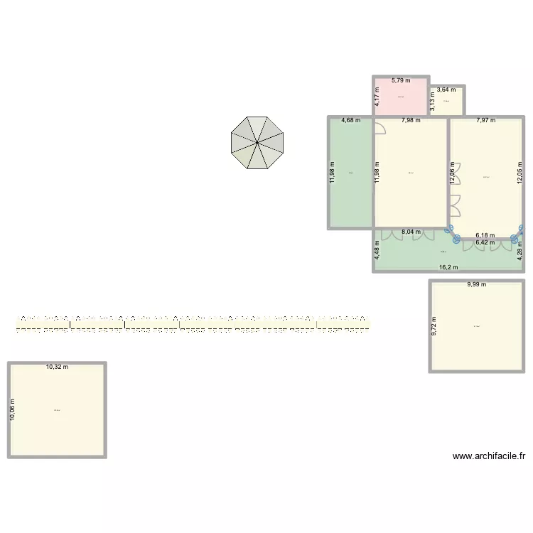 Chambre. Plan de 8  et 556 m²