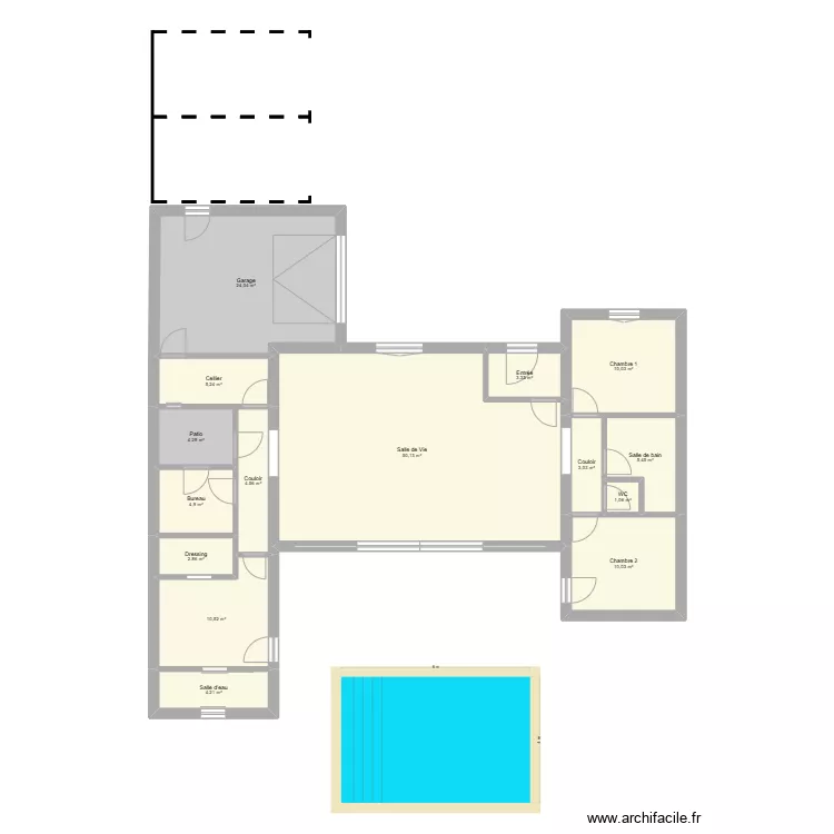 Derni&egrave;re idee. Plan de 