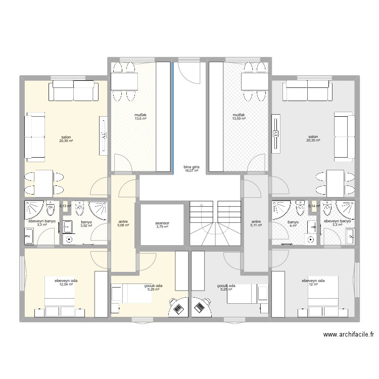  celaliye 1256/5 bahçe kat modifier . Plan de 0 pièce et 0 m2