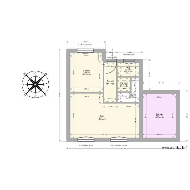 ML25003824 CHAIX . Plan de 13 pièces et 89 m2