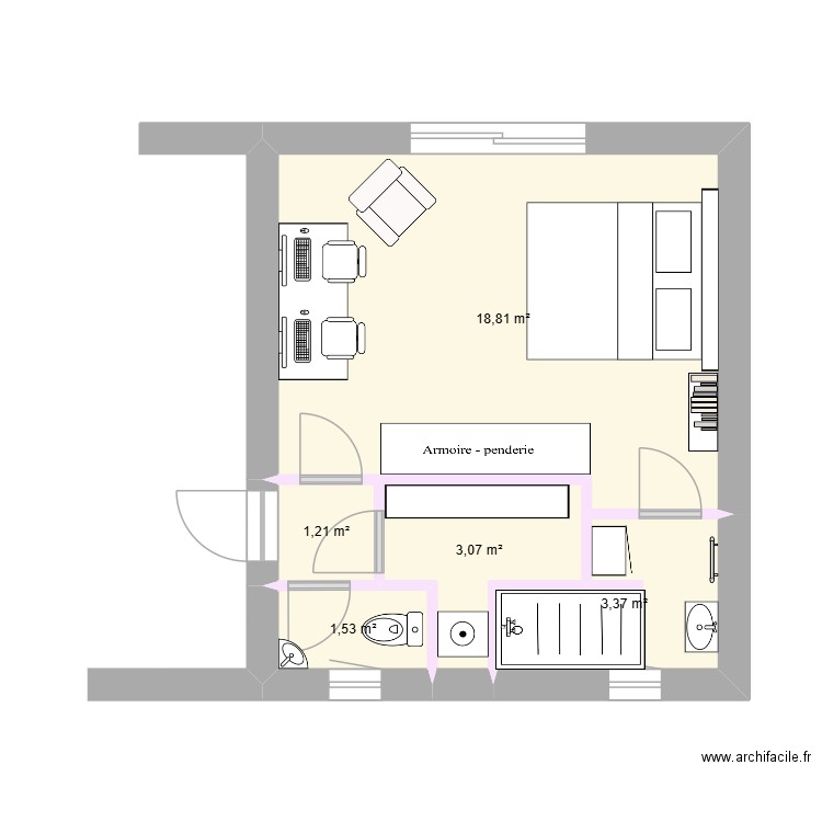 Janvier 2025 Version A. Plan de 5 pièces et 28 m2