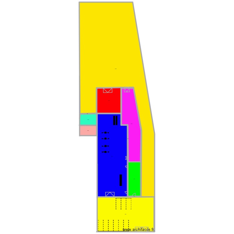 garage. Plan de 12 pièces et 2801 m2