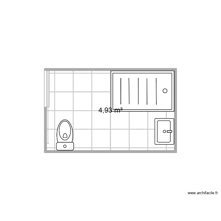 salle de bain Mireille. Plan de salle de bain Mireille. Plan de