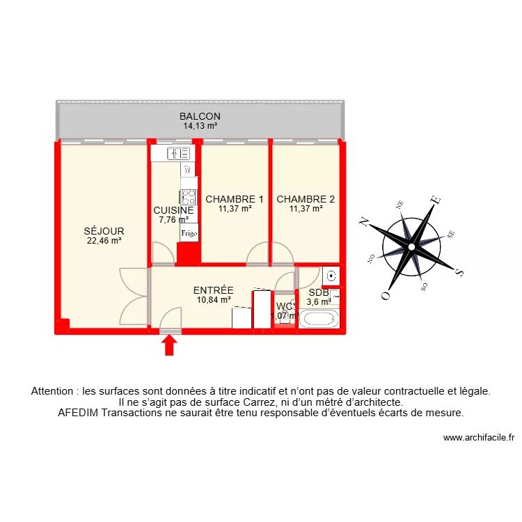 BI 33981. Plan de 11  et 86 m²
