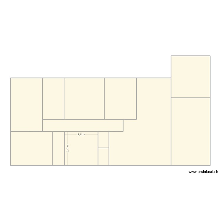 5m9.15. Plan de 12 pièces et 160 m2