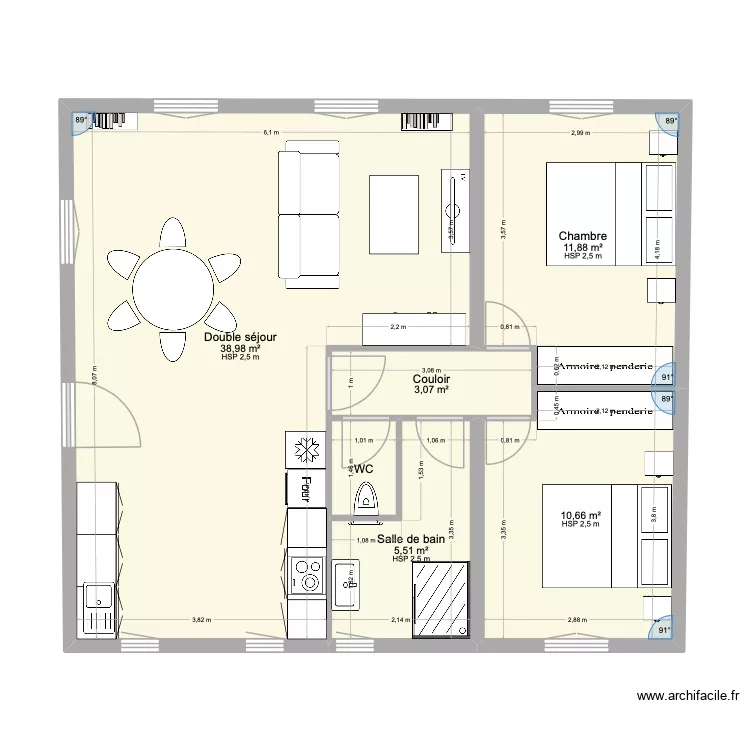 RIBIERE ETAGE. Plan de 0 pièce et 0 m2