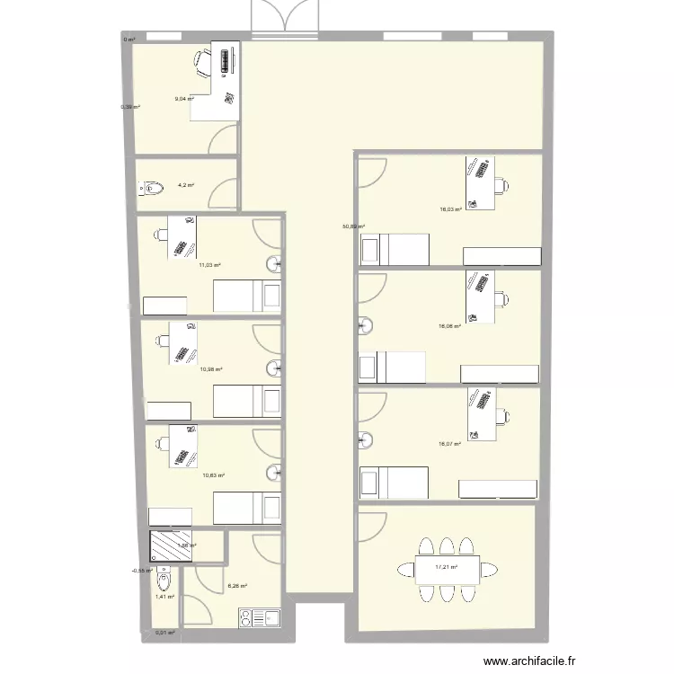 Centre de SANTE CAUDRY. Plan de 18 et 172 m² Centre de SANTE CAUDRY. Plan de 18 et 172 m²