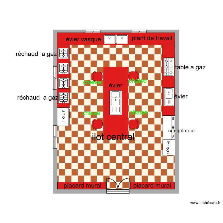 projet 3. Plan de 1 pièce et 76 m2