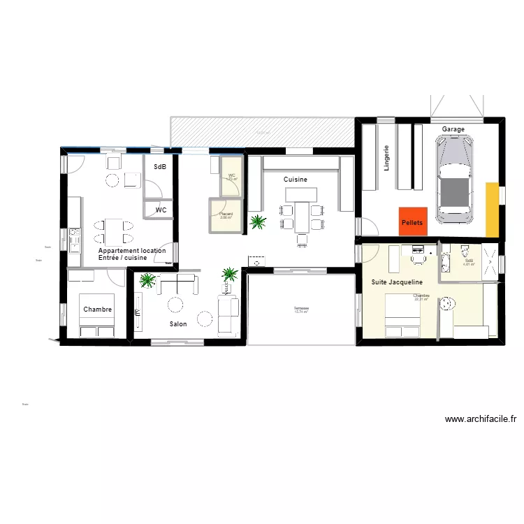 Maison Jacqueline V5 plus petit. Plan de 