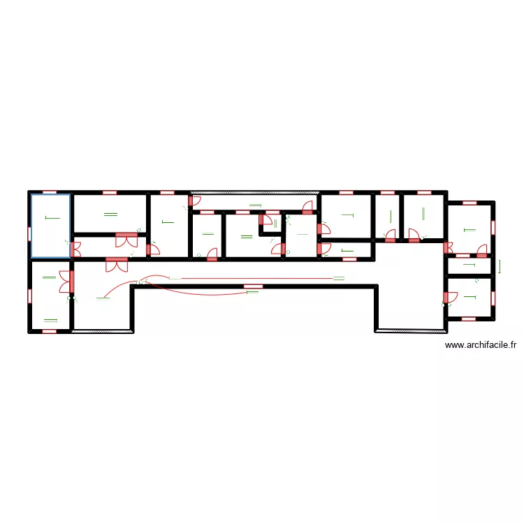 circuit des lampes  dispensaire AGBODJI . Plan de 