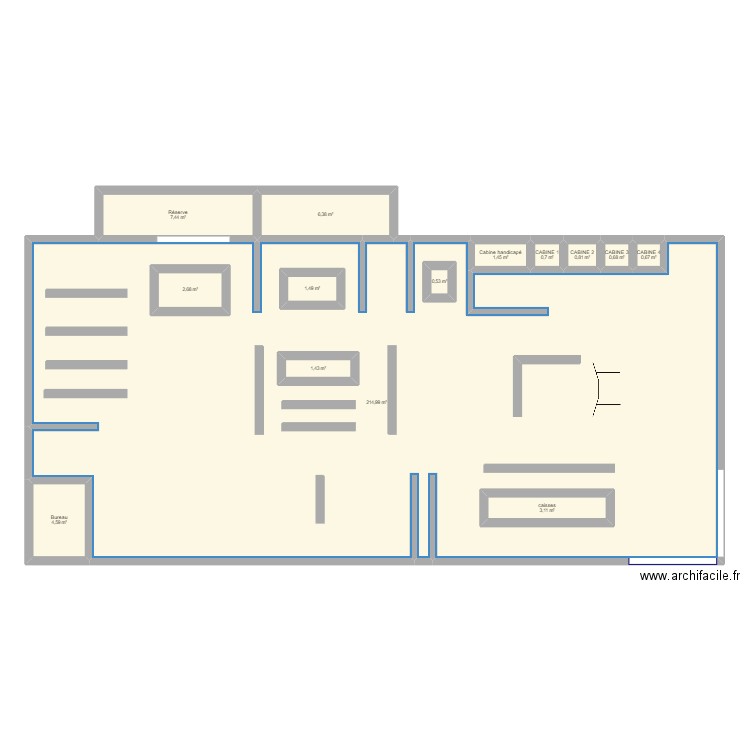 KIABI. Plan de 0 pièce et 0 m2