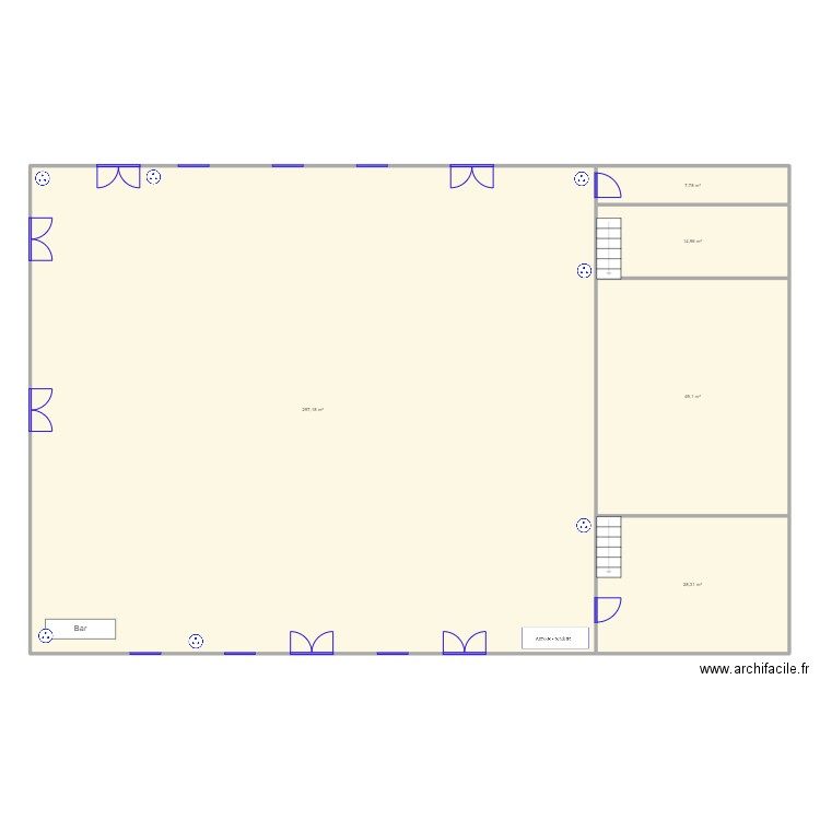 Salle Hardinghen. Plan de 0 pièce et 0 m2