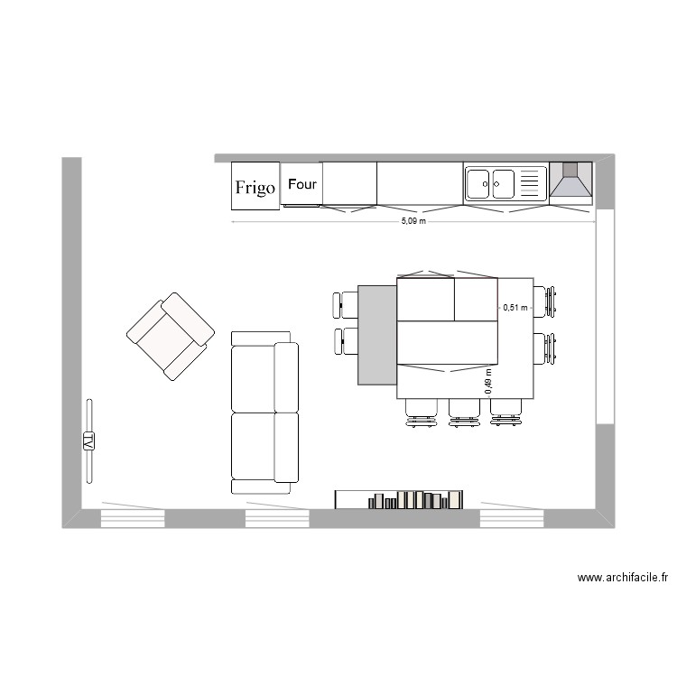 PLAN CUISINE 1. Plan de 0 pièce et 0 m2