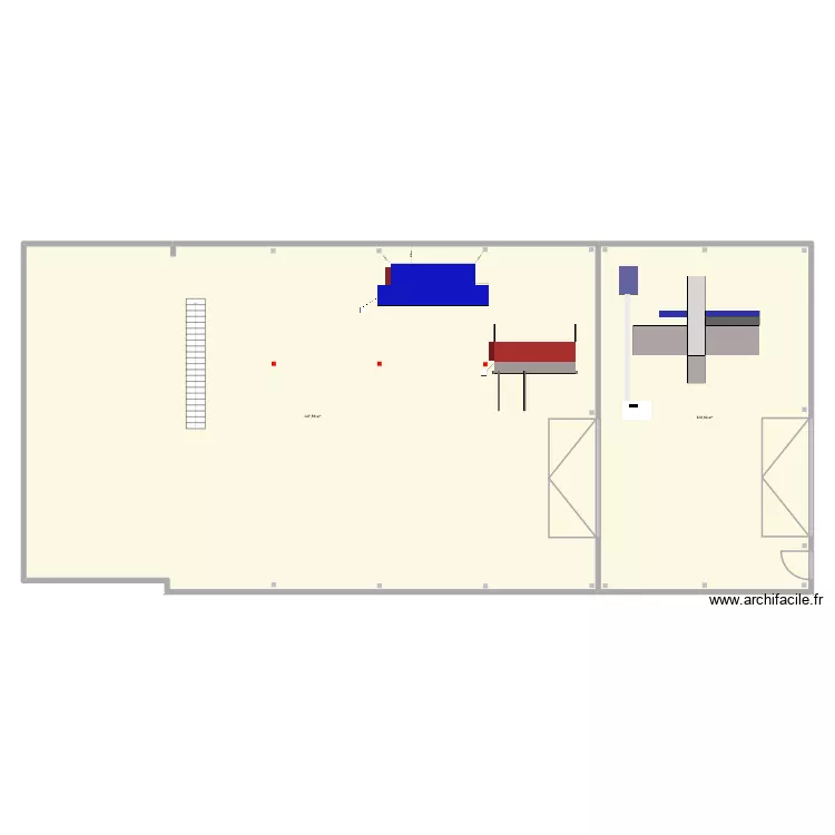 Atelier Grass. Plan de 2  et 476 m²