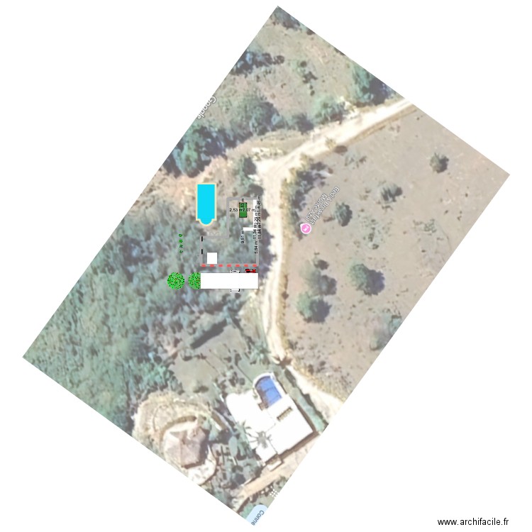 las g. Plan de 0 pièce et 0 m2