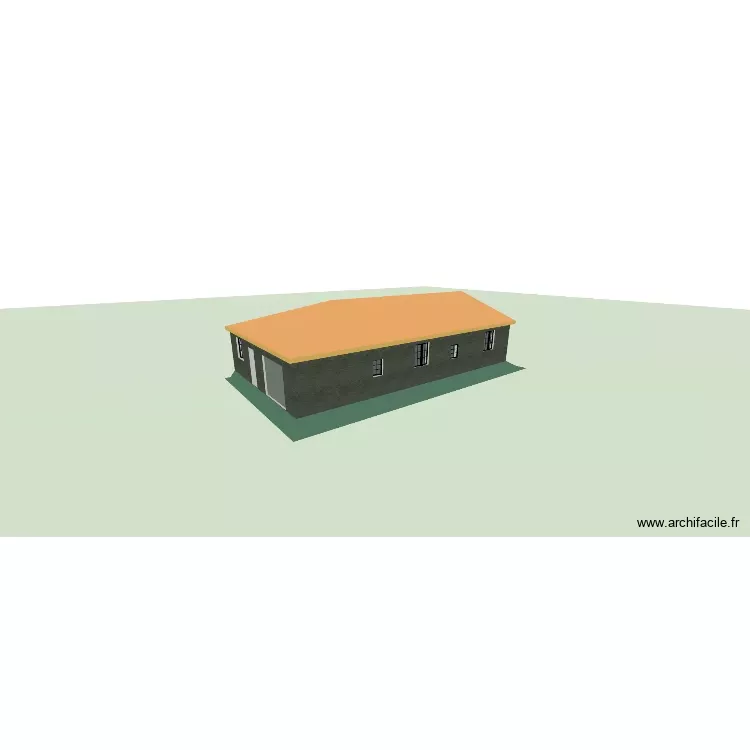 Maison Azillanet. Plan de 8 Pièces et 105 m² Maison Azillanet. Plan de 8 Pièces et 105 m²