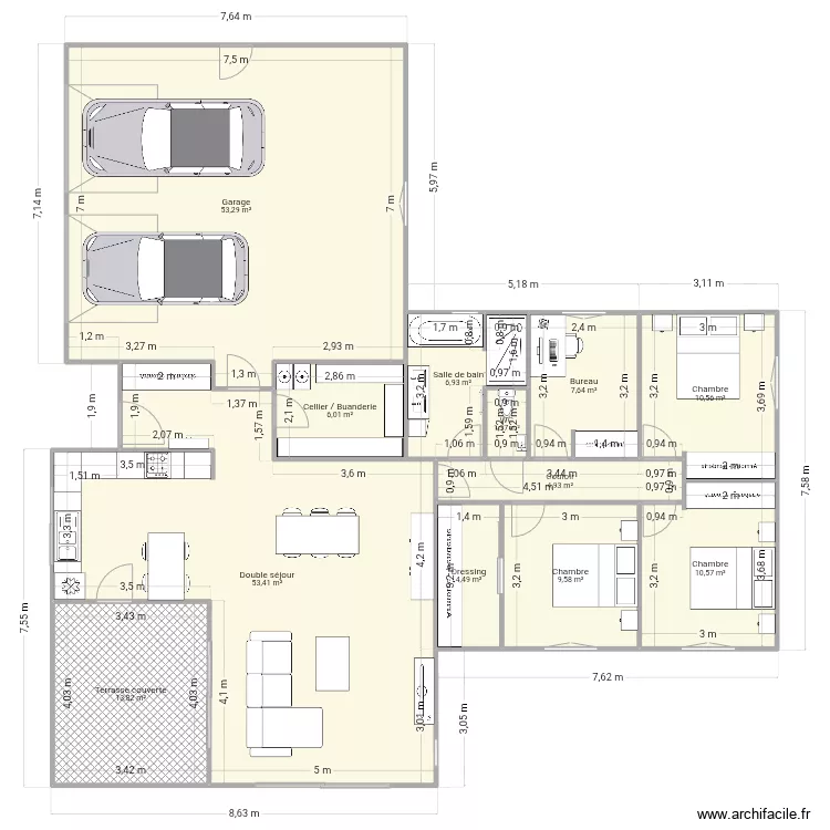 Maison v4. Plan de 