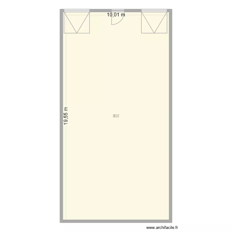 RIVE METAL. Plan de 1  et 196 m²