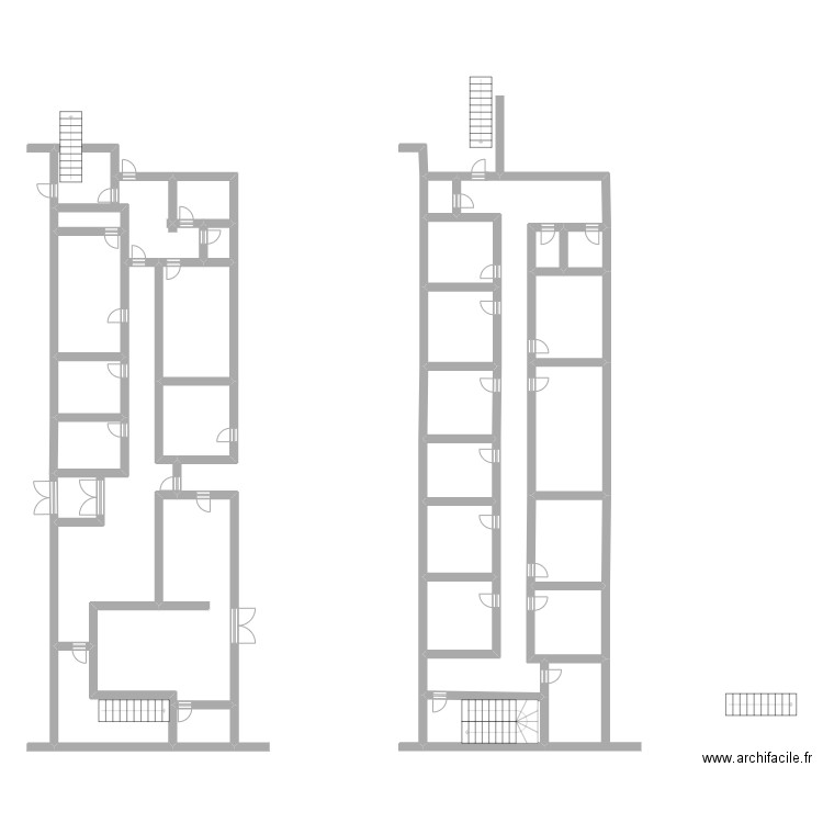 Admin_bas. Plan de 27 pièces et 196 m2