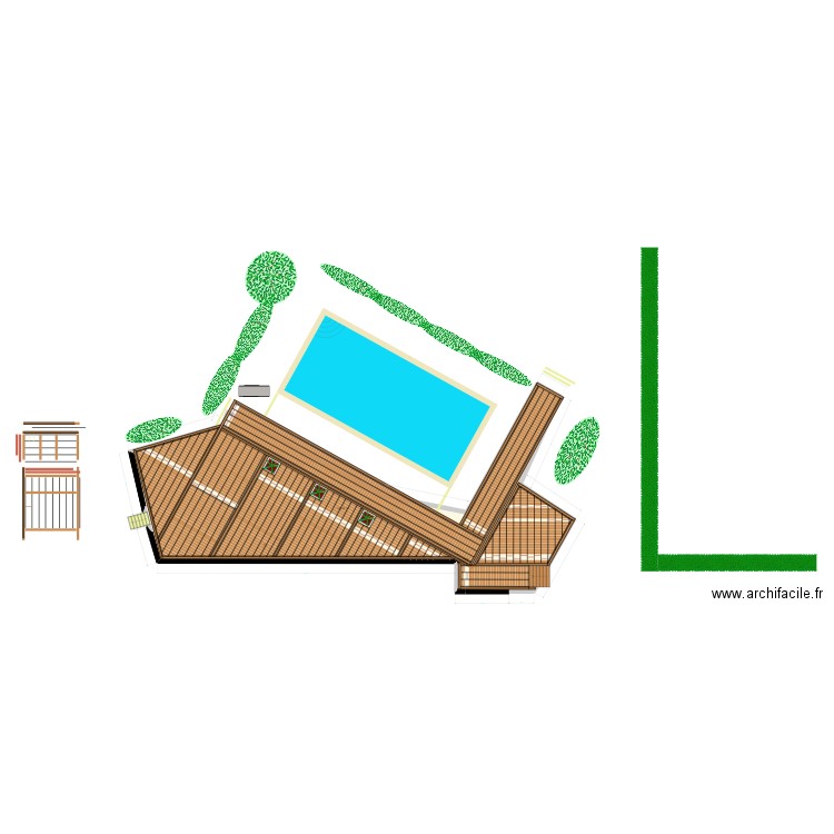 Terrasse Fourquies 3. Plan de 1 pièce et 145 m2