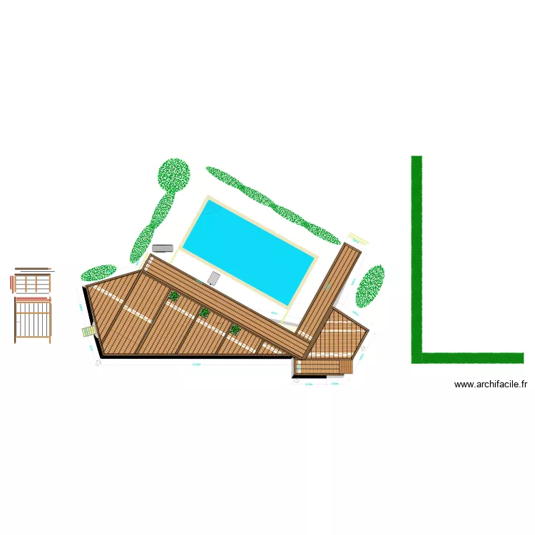 Terrasse Fourquies 3. Plan de 1 pièce et 145 m²