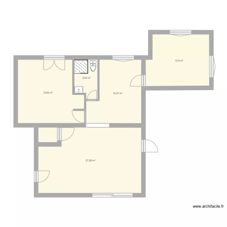 RDC Maison parents. Plan de 0 pièce et 0 m2