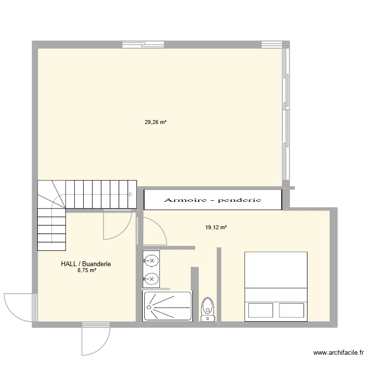 Manapany RDC. Plan de 0 pièce et 0 m2