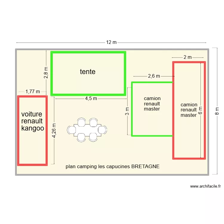 BRETAGNE. Plan de 5  et 134 m²