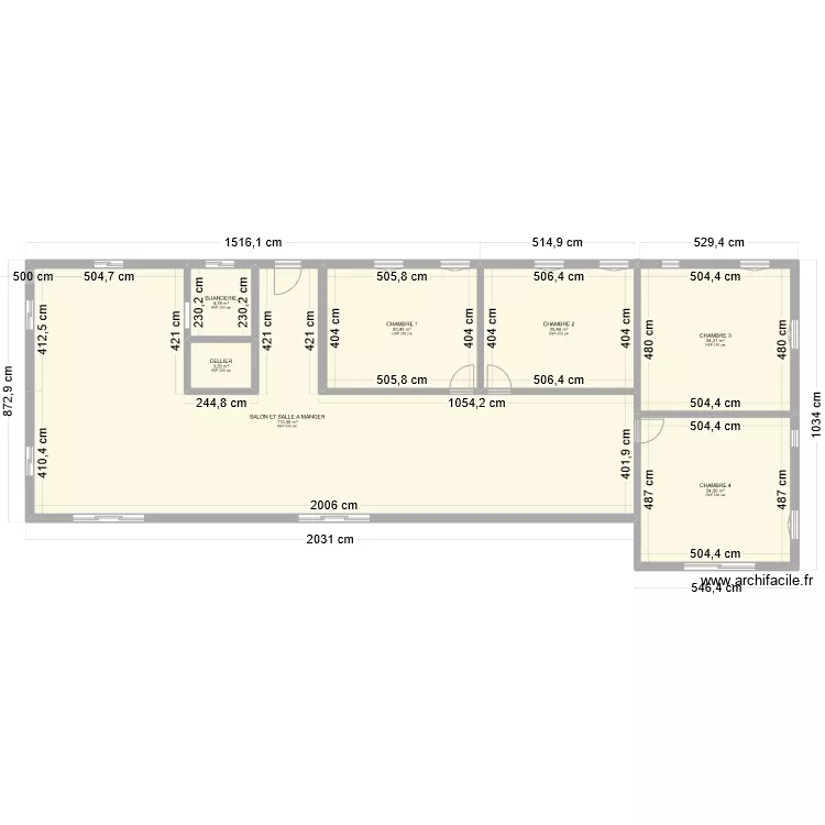 MAISON SUITE. Plan de 