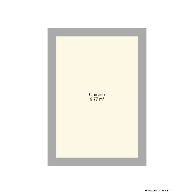 Cuisine. Plan de 1 et 10 m² Cuisine. Plan de 1 et 10 m²