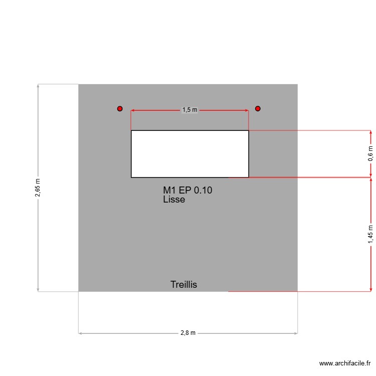 Mur robot 1. Plan de 0 pièce et 0 m2
