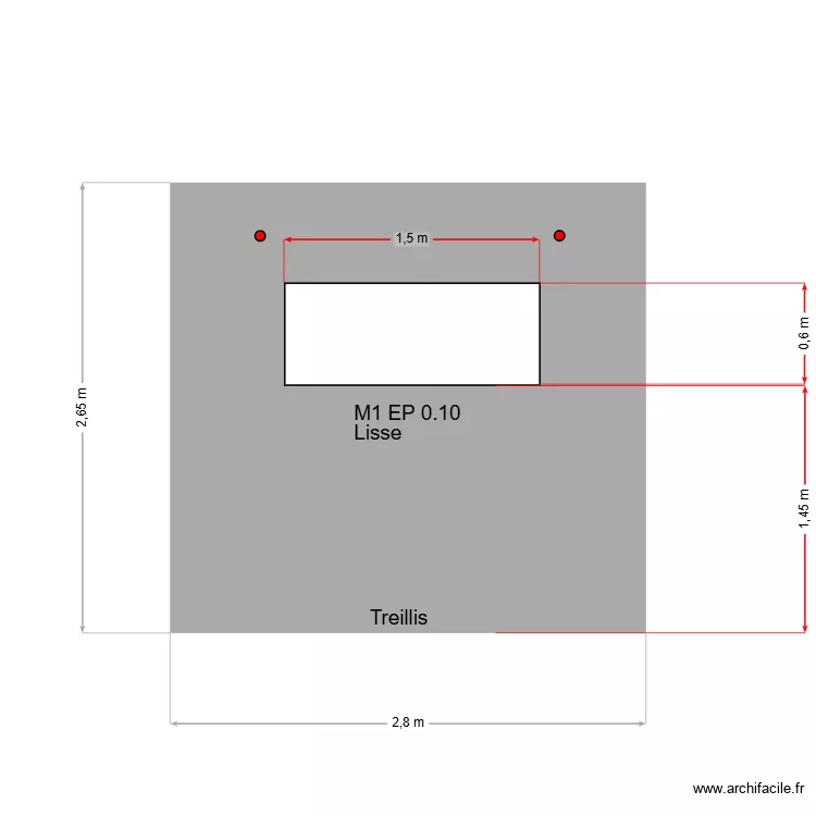 Mur robot 1. Plan de 
