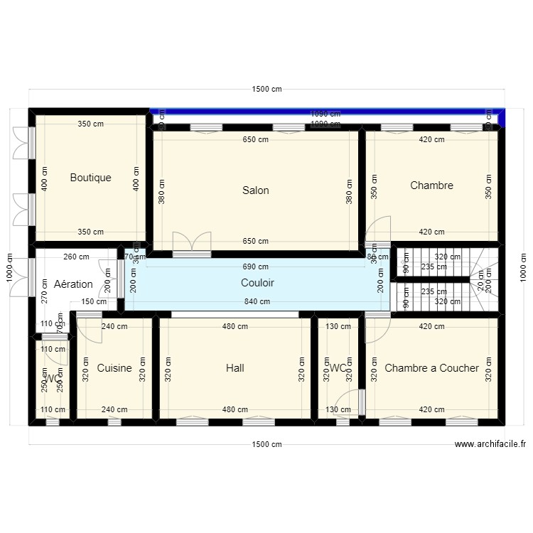 Plan de terrain 15mx10m Client 33 33 34 75. Plan de 12 pièces et 127 m2