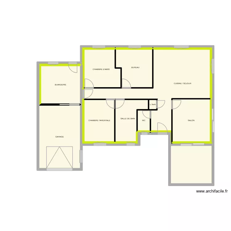 Senargent Nu sans cotes. Plan de 15 Pièces et 140 m² Senargent Nu sans cotes. Plan de 15 Pièces et 140 m²