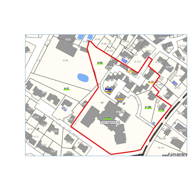 PLAN CADASTRE VENANSAULT. Plan de 0 pièce et 0 m2