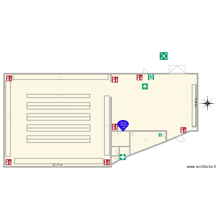 DEPOT ST Helene. Plan de 15 pièces et 1213 m2