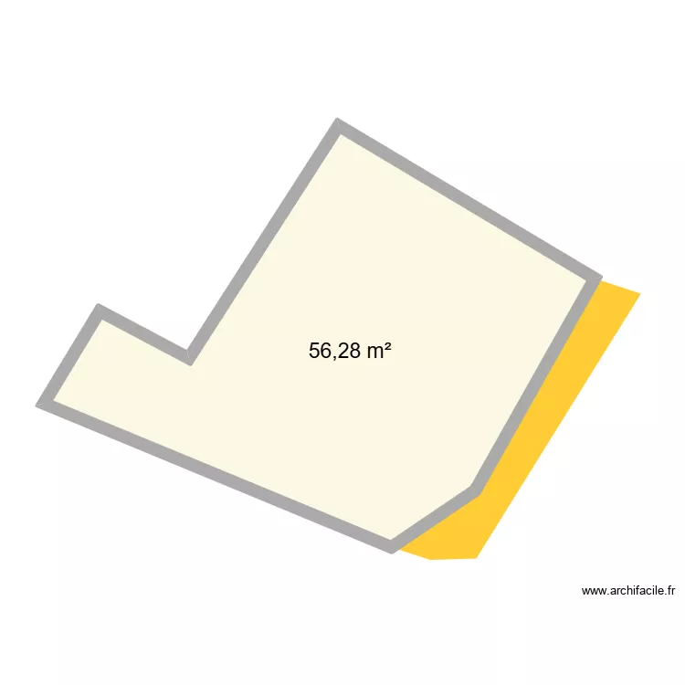 PLAN DE MASSE. Plan de 1 et 56 m² PLAN DE MASSE. Plan de 1 et 56 m²