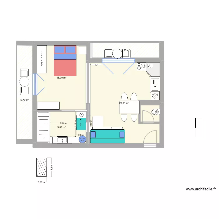 6fourscc2. Plan de 5 et 48 m² 6fourscc2. Plan de 5 et 48 m²