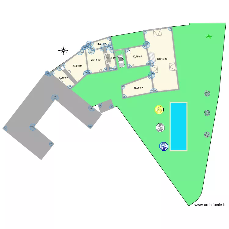 Colombies 3. Plan de 10 et 677 m² Colombies 3. Plan de 10 et 677 m²