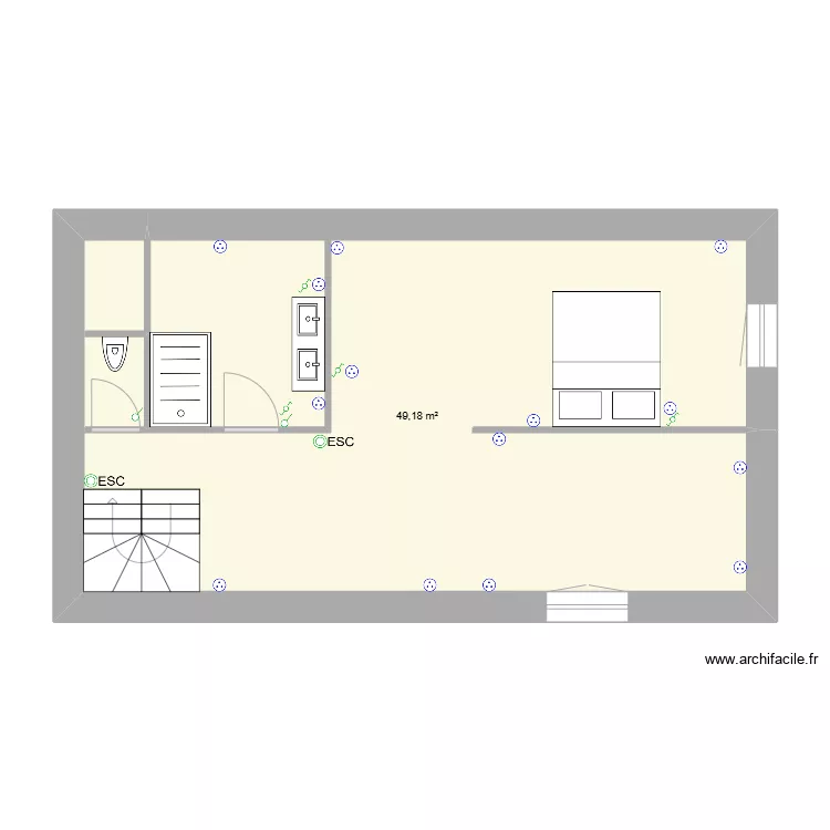 Maison FZ Etage. Plan de Maison FZ Etage. Plan de