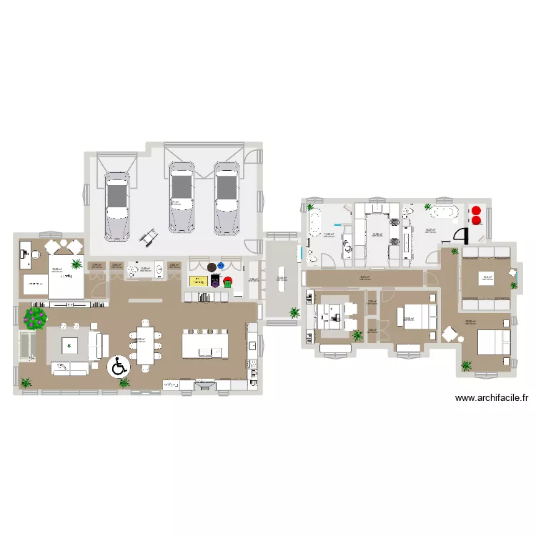 Maison de r&ecirc;ve 10. Plan de 21  et 321 m²