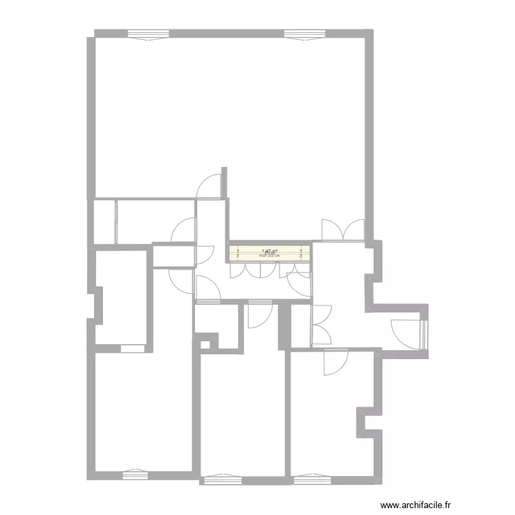 Plan initial appartement.. Plan de 